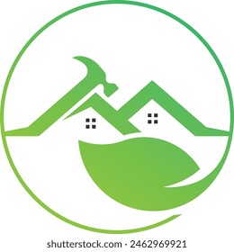 Home con diseño de logo de Leaf 