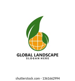 home leaf logo vector