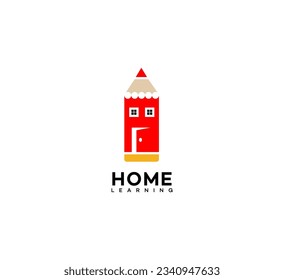 home learning logo Design Template Vector icon