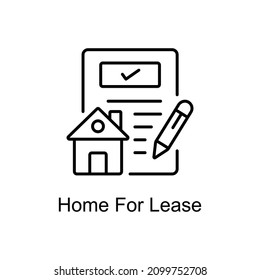 Home For Lease Vector line icons for your digital or print projects.