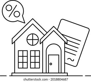 Home Lending or Loan Approved Vector Icon Design, urban and suburban house Symbol, Real Estate and Property  Sign, Financing an Apartment  Stock illustration, mortgage approval estimator Concept