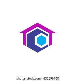 Home with letter C logo