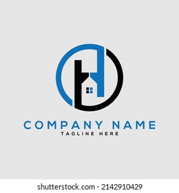 Home letter h logo icon design vector image