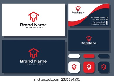 home letter H vector logo template