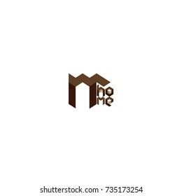 home letter. home logo