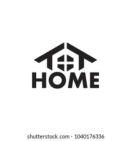 HOME letter logo design vector