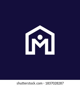 home with letter m illustration vector