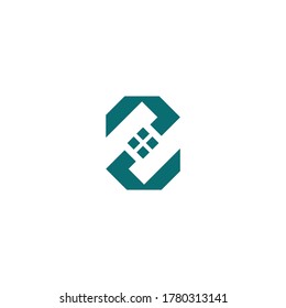 Plantilla de logotipo de carta de inicio Z vector