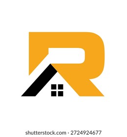 home letters logotipo design simples Vetor