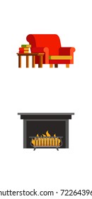 Home library icon set