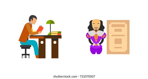 Home library icon set