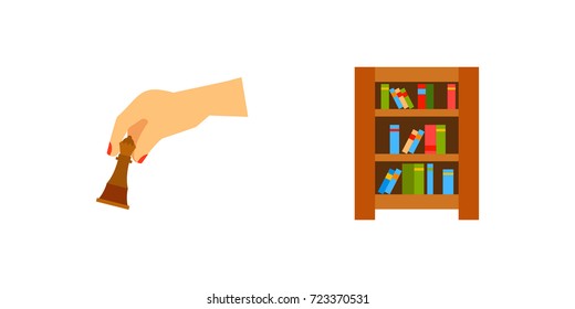 Home library icon set