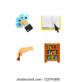 Home library icon set