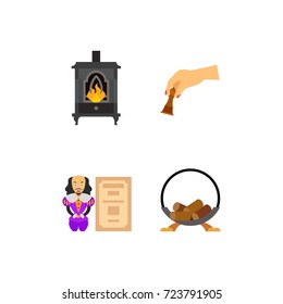 Home library icon set