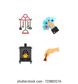 Home library icon set