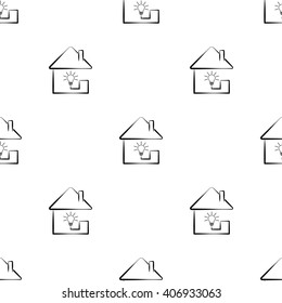 Home light bulb icon