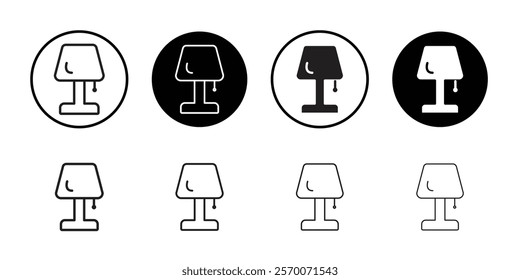 Home light icon Outline vector for web ui