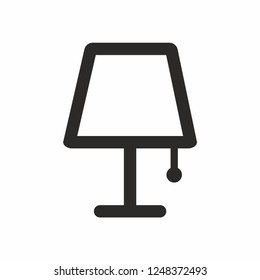 Home light, lamp icon vector