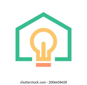 home light logo vector design template