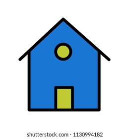 Home Line Filled Icon