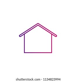 home line, gradient icon