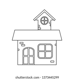 	
Home line icon Front view House symbol