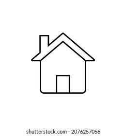 Icono de línea principal. Ilustración vectorial de icono de la casa
