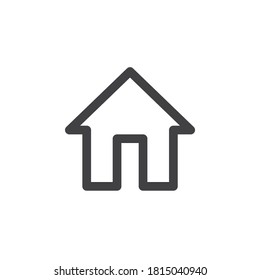 Home line icon. linear style sign for mobile concept and web design. House outline vector icon. Homepage symbol, logo illustration. Vector graphics