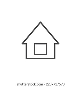 Home line icon. linear style sign for mobile concept and web design. House outline vector icon. Real estate symbol, logo illustration. Vector graphics