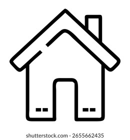 Home-Line-Icon für Handy und Apps