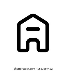 icono de la línea de inicio, ilustración del logotipo del vector de esquema, pictograma lineal aislado en blanco - icono simple y plano