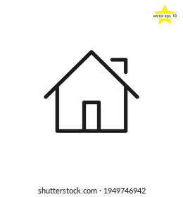 Home line icon vector design