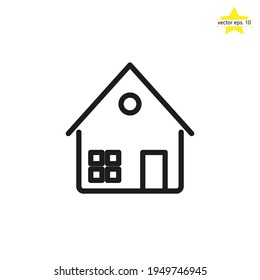 Home line icon vector design