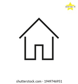 Home line icon vector design