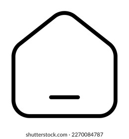 home line icon vector design template and illustration with editable stroke