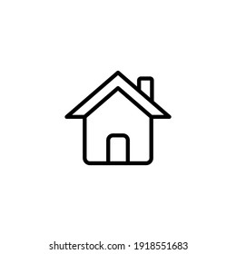 Home line icon vector. House icon symbol illustration