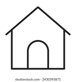 Home line icon. vector illustration.
