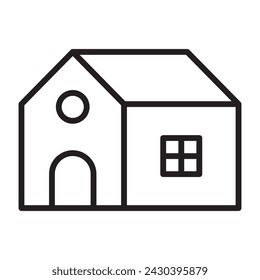 Home line icon. vector illustration.