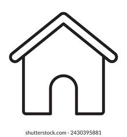 Icono de línea de inicio. ilustración vectorial.