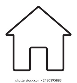 Home line icon. vector illustration.