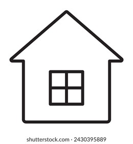 Home line icon. vector illustration.
