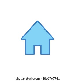 Home line icon, home icon vector. for web