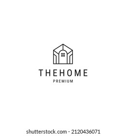 Home line logo design template