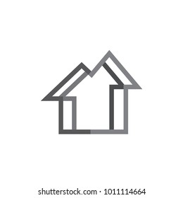 Home Line Logo Real Estate Symbol Office House