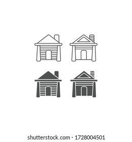 Home line and solid icon. House vector illustration isolated on white. Building glyph style design, designed for web and app. Eps 10