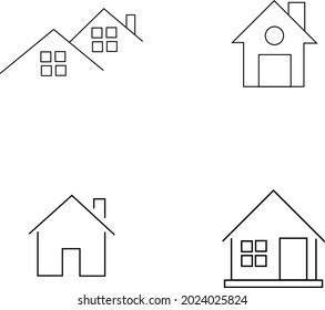home line vector editable stroke simple desain