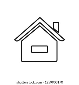 home line vector icon