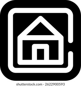 Startseite Linie Vektor Icon Design