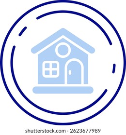Startseite Linie Vektor Icon Design