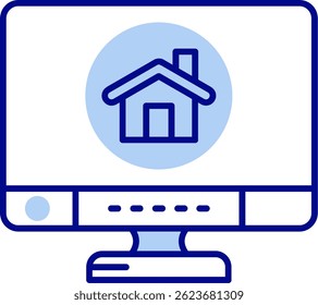 Startseite Linie Vektor Icon Design